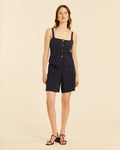 Top chaleco negro