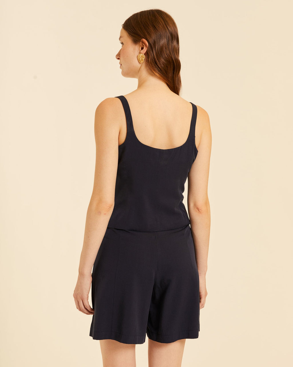 Top chaleco negro