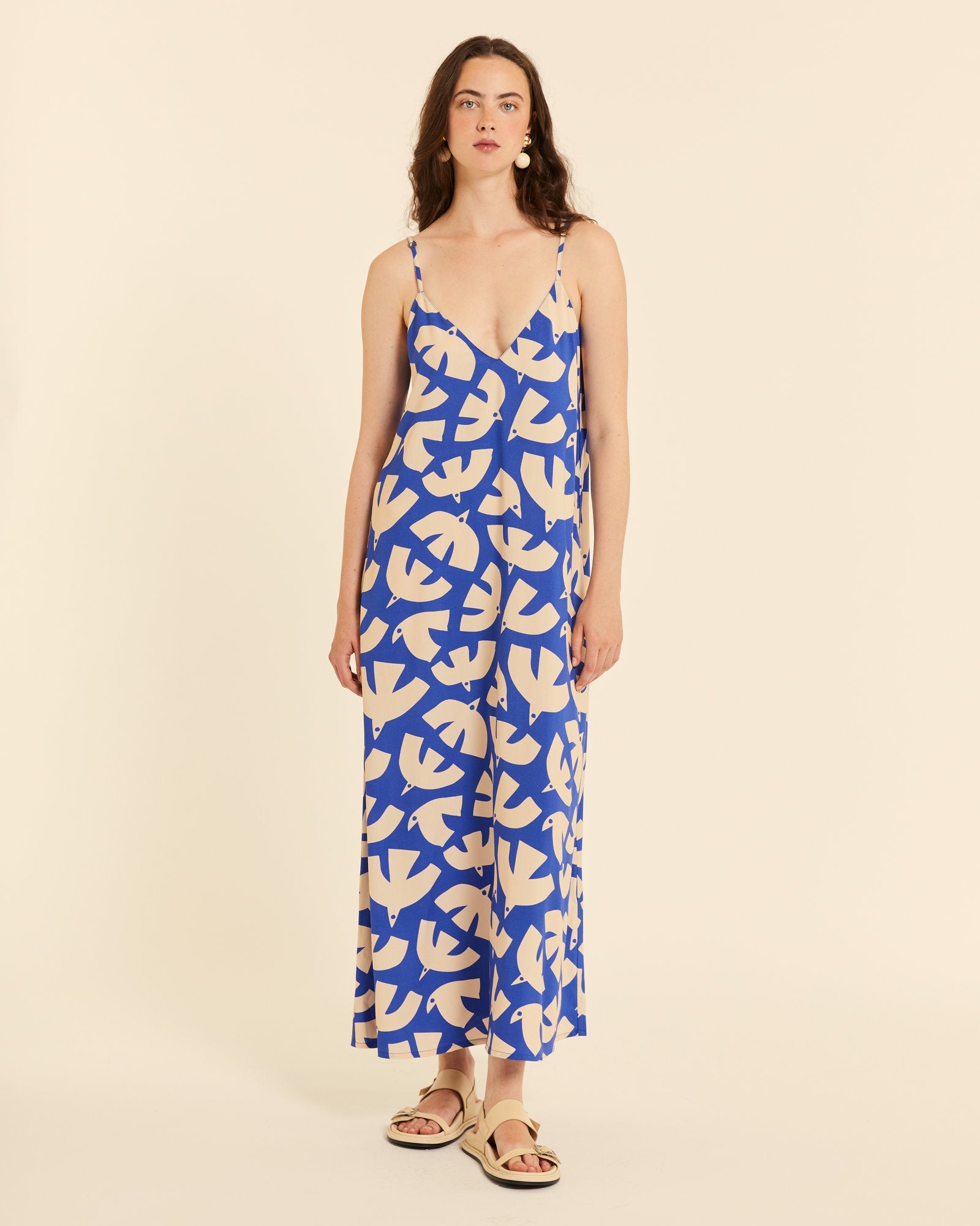 Vestido largo Blue Birds