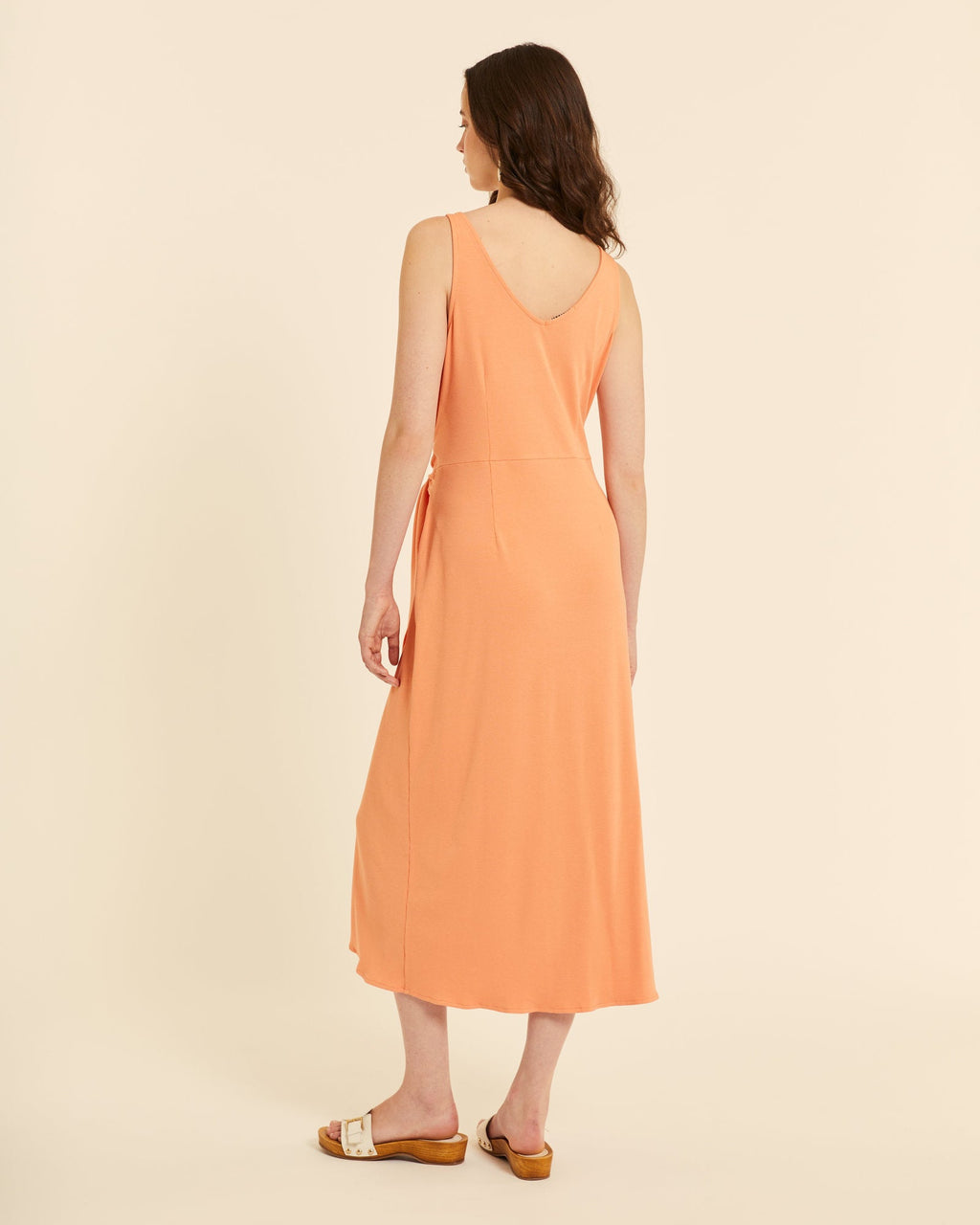 Vestido cruzado peach