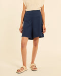 Bermudas con botones azul