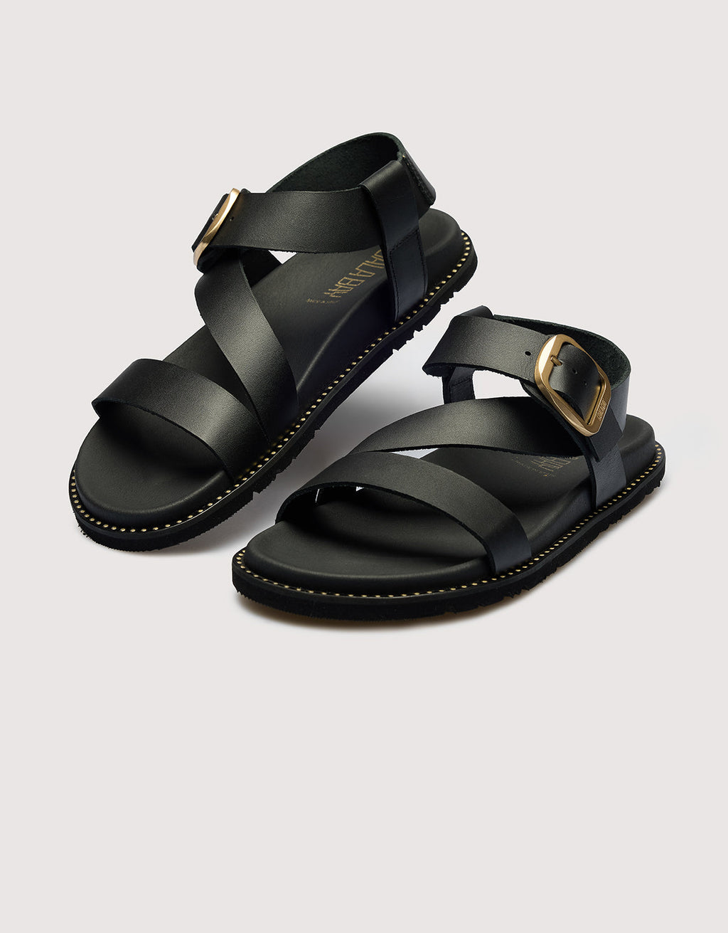Sandalia Piel Negro - Aegisa