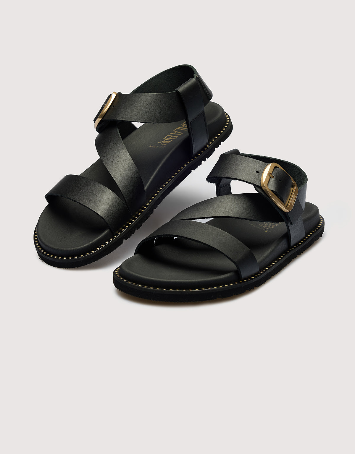 Sandalia Piel Negro - Aegisa