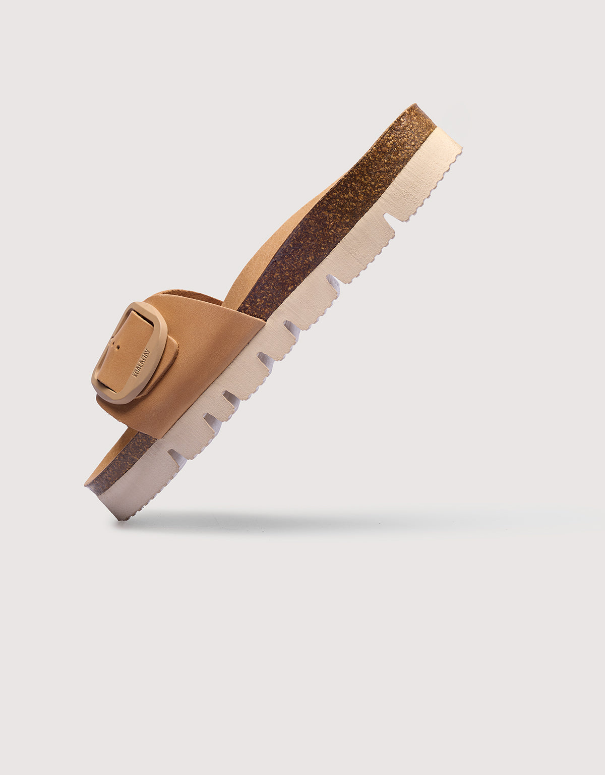 Sandalia Piel Plataforma Beige - Alys